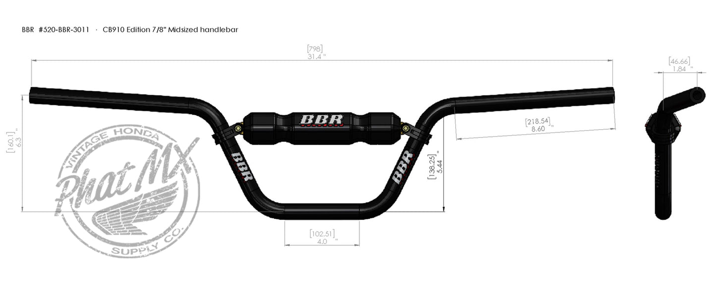 BBR CB910 Black Handle Bar