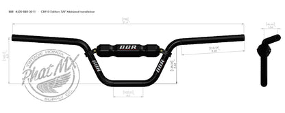 BBR CB910 Black Handle Bar