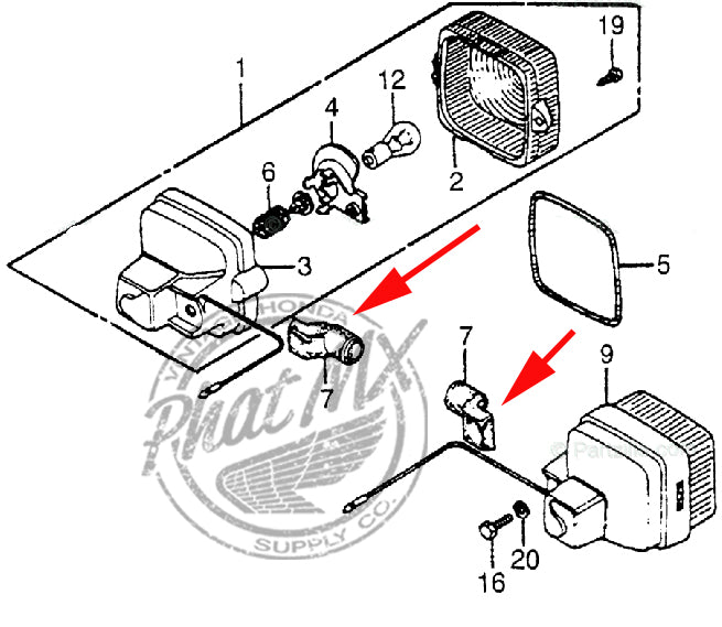 OEM CT70 Turn Signal Mount Rubber