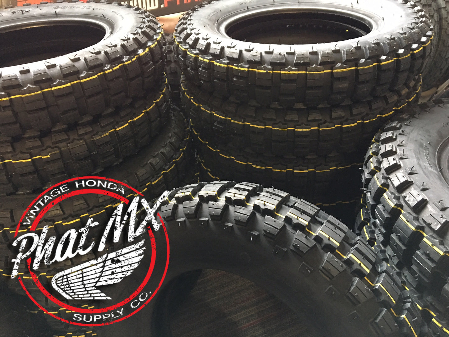 (temp sold out-eta june) 2 Tires & 2 Tubes - Duro 4.00 x 10 OEM Style Tire