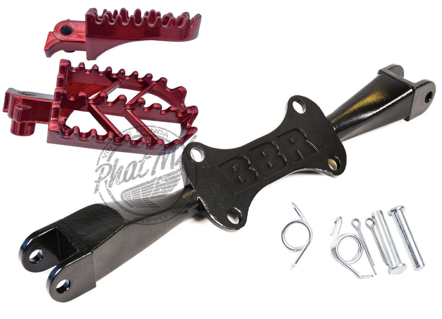 BBR HD Foot Peg Kit Red