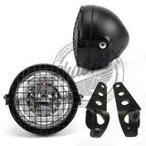 12V LED Black Metal Headlight Kit
