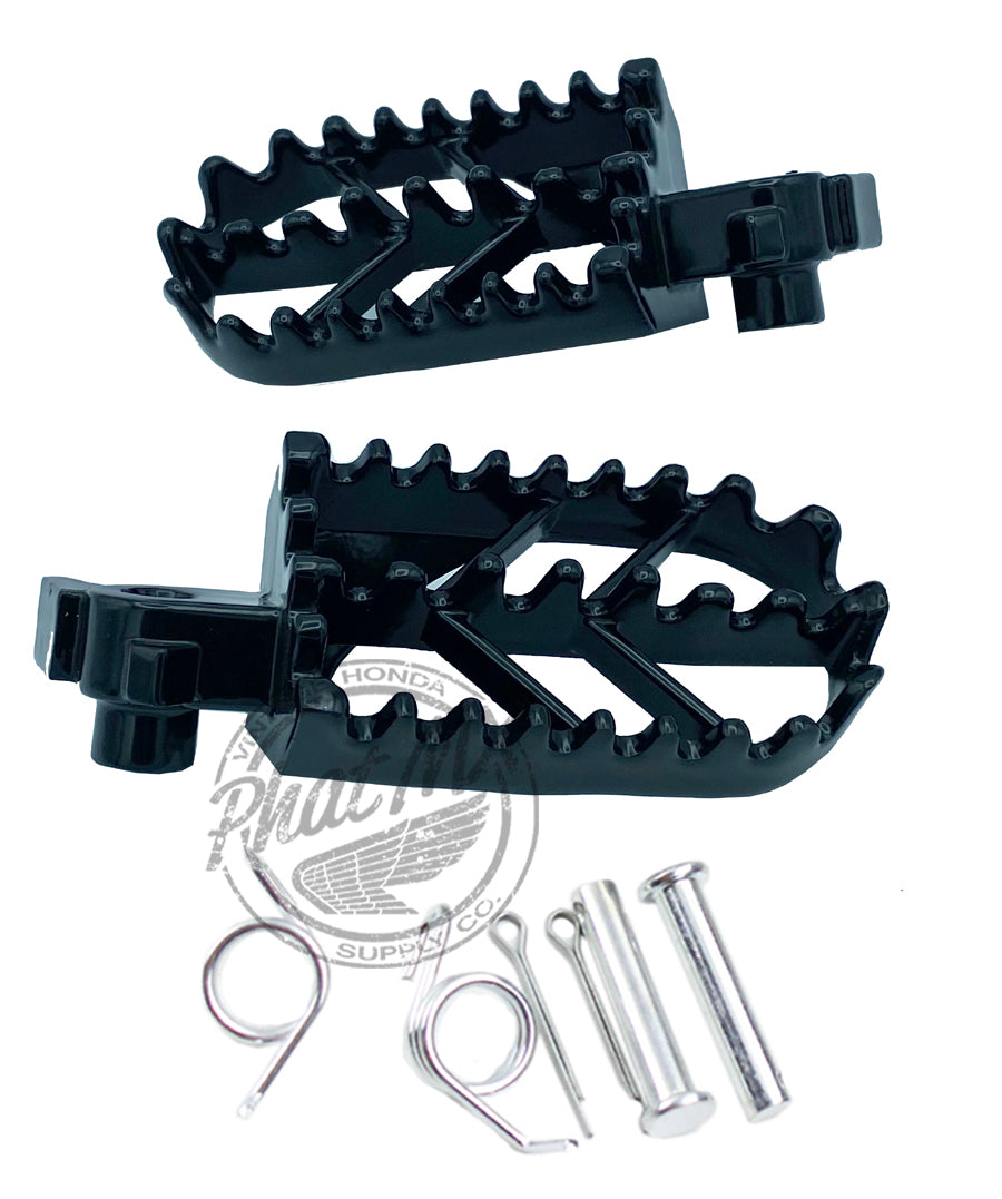 Black Stainless Steel Foot Pegs