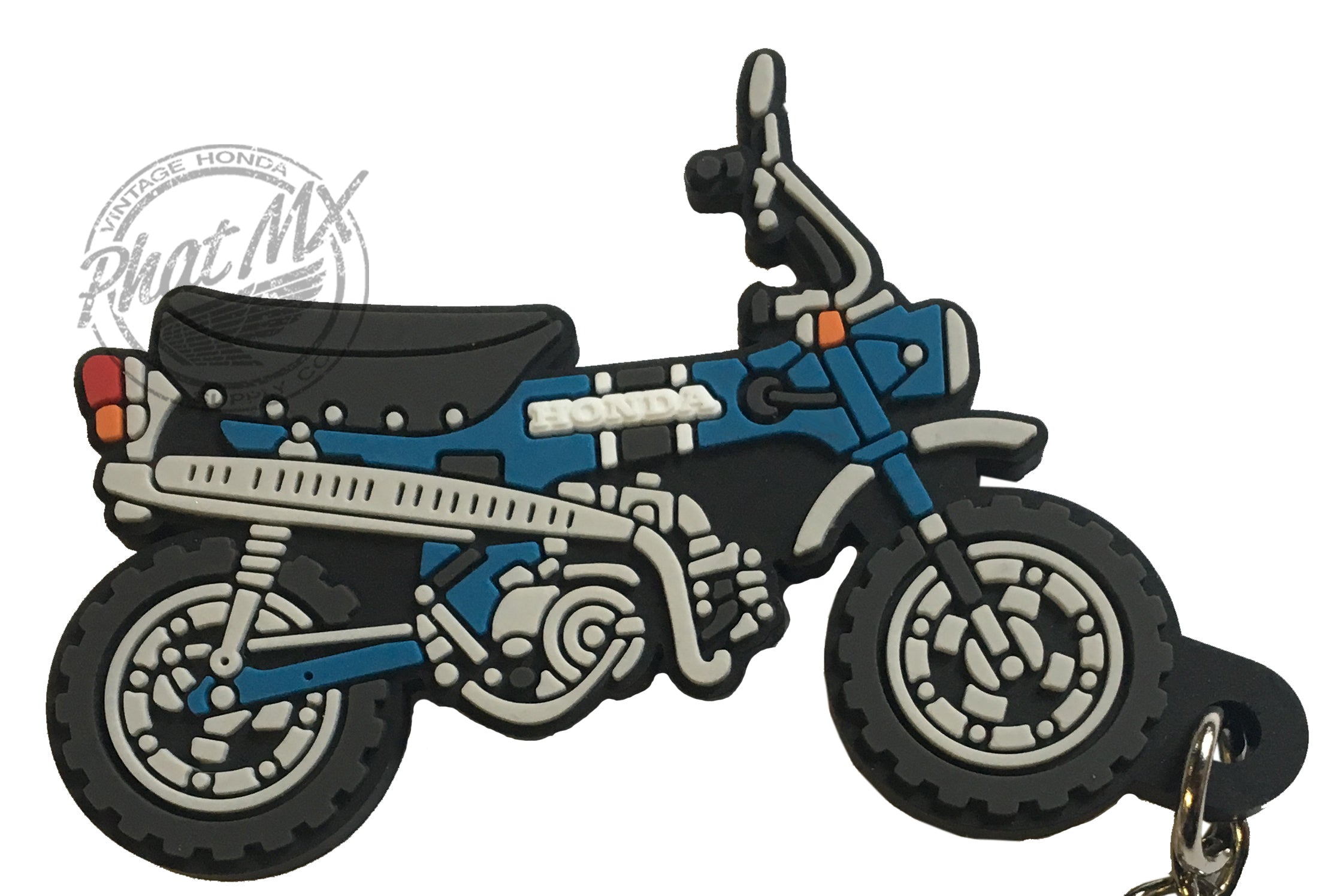 Honda CX 500 / CX500 Motorcycle Keyring – Blue, German Made – Porte Clé Moto