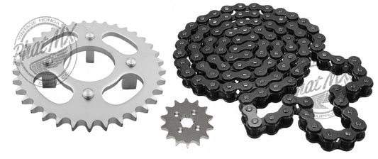 ATC70 Sprocket Set Black Chain 36T