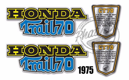 CT70 Main Decals 1969-1982 (side badges NOT included)