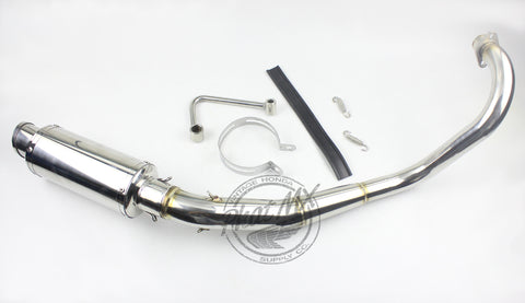 High Swept Stainless Straight Exhaust #16