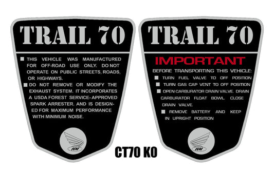 CT70 Aluminum Side Badge