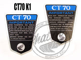 CT70 Aluminum Side Badge