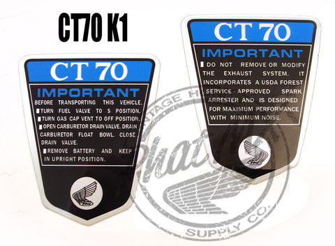 CT70 Side Decals