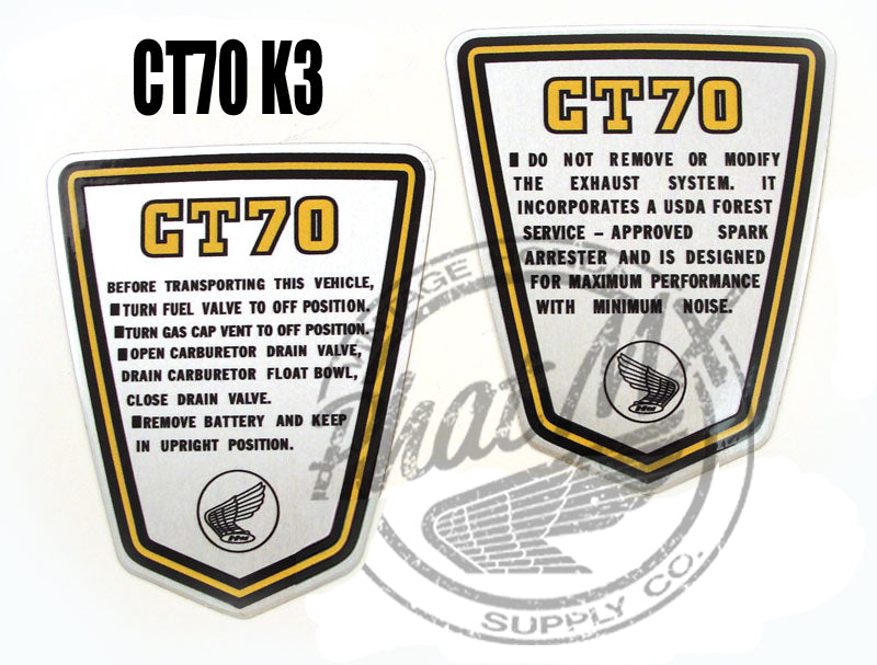 CT70 Aluminum Side Badge