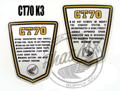 CT70 Aluminum Side Badge