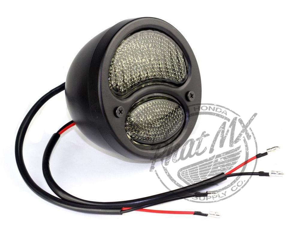 L.E.D. Bobber Style Tail Light 12V smoke
