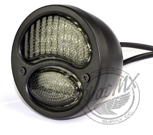 L.E.D. Bobber Style Tail Light 12V smoke